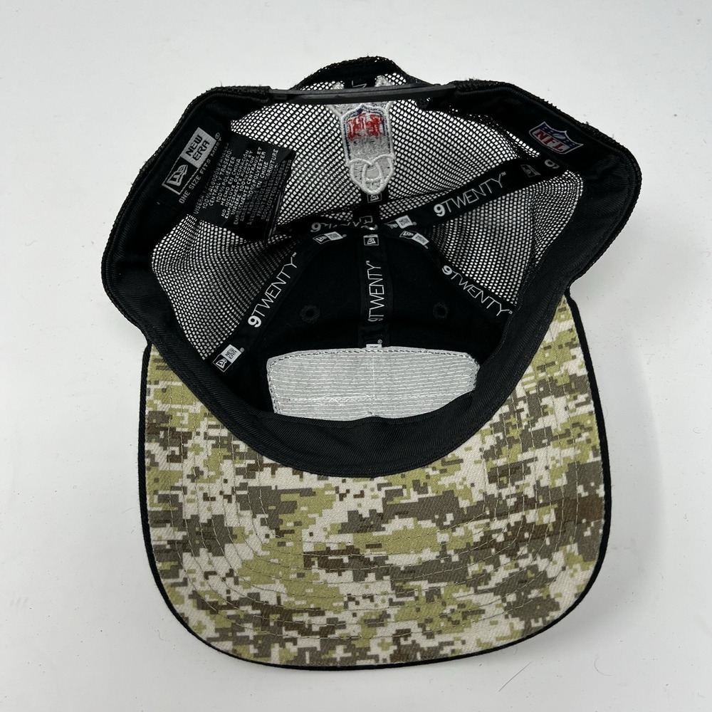 Philadelphia Eagles New Era Salute To Service Trucker 9Forty Camo Snapback Hat - Picture 11 of 14